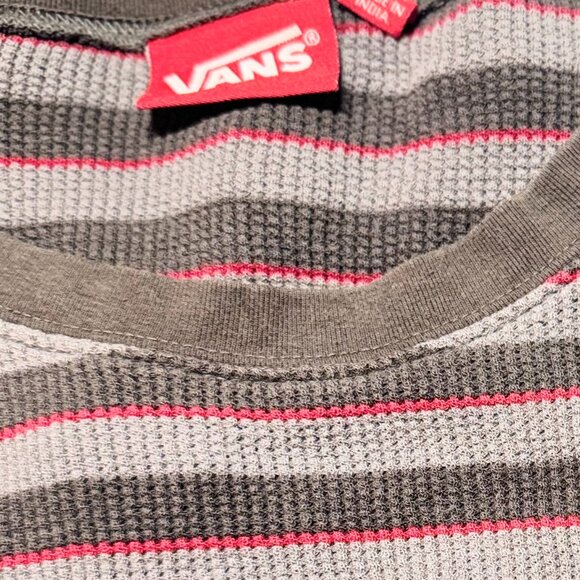 Vintage VANS LONG SLEEVE‎ Striped THERMAL XXL 05/2010 - Picture 8 of 10